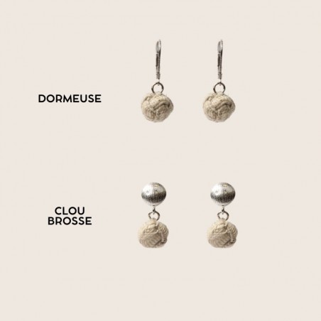 Boucles d'oreille perle